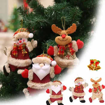 Украшения Санта-Клауса, снеговика, Лося, подарки, Игрушечная фигурка, Украшение для Рождественской елки, Подвески, украшения для дома Navidad Новый год 2023