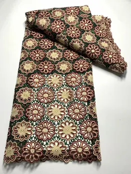 Нигерийские кружевные ткани, Швейцарское вуалевое кружево, Швейцария 2023, Высококачественный гипюр, Африканская кружевная ткань с вышивкой для вечеринки, свадьбы