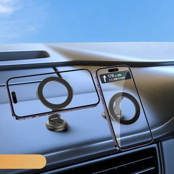 Автомобильное крепление MagSafe, Магнитный держатель телефона для автомобиля, Крепление для телефона на приборной панели для автомобиля Подходит для iPhone 14 13 12 Pro Max Plus Mini
